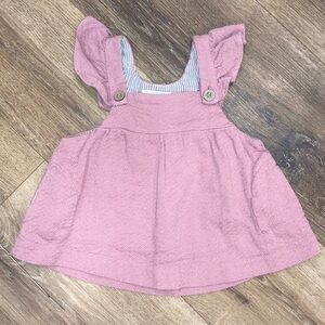 Vignette Opal Dress Pink Ruffle Sleeves Pockets Lined 3-6m